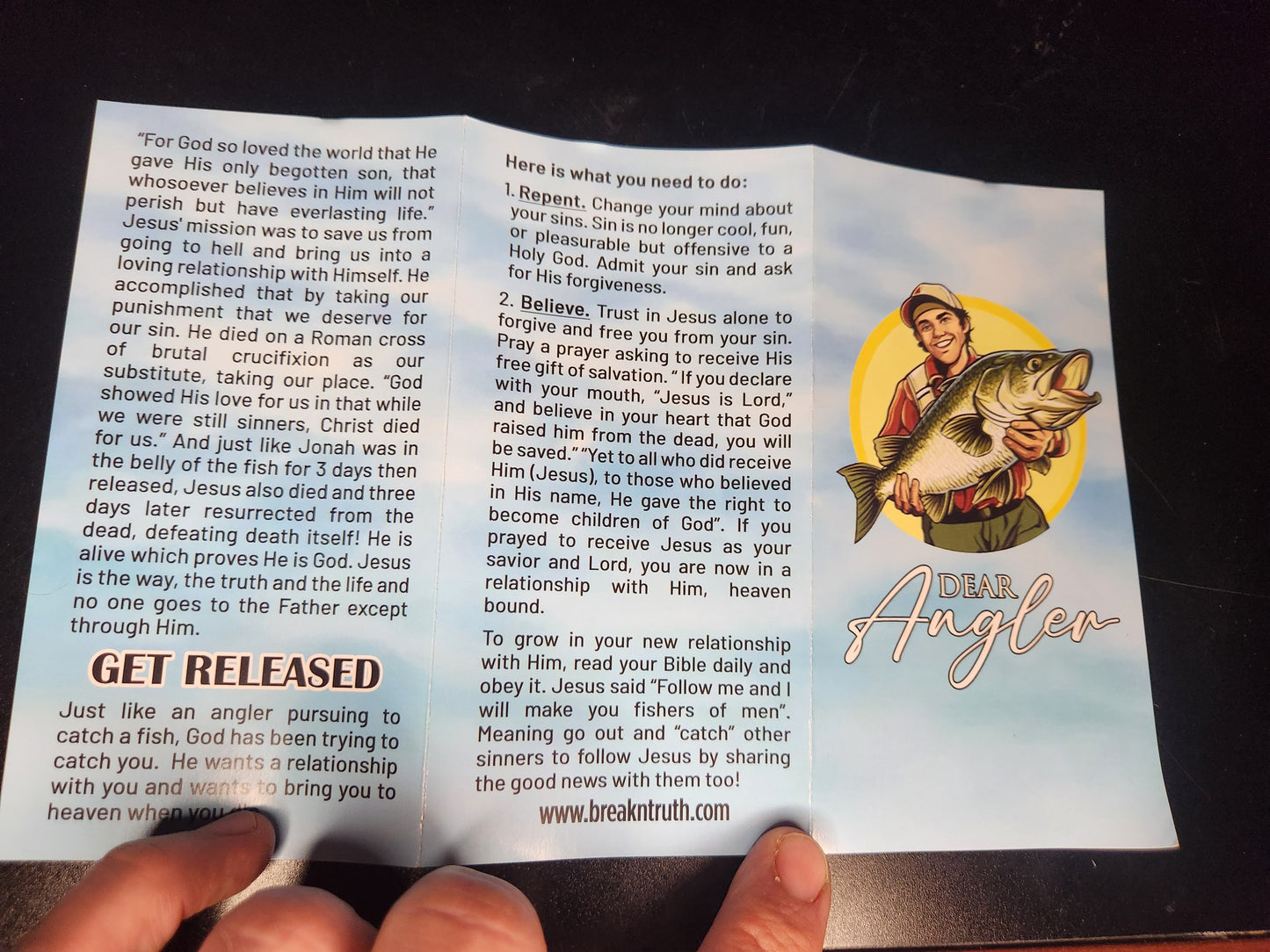 Dear Angler Tract (Fisherman tracts) 50 tracts total